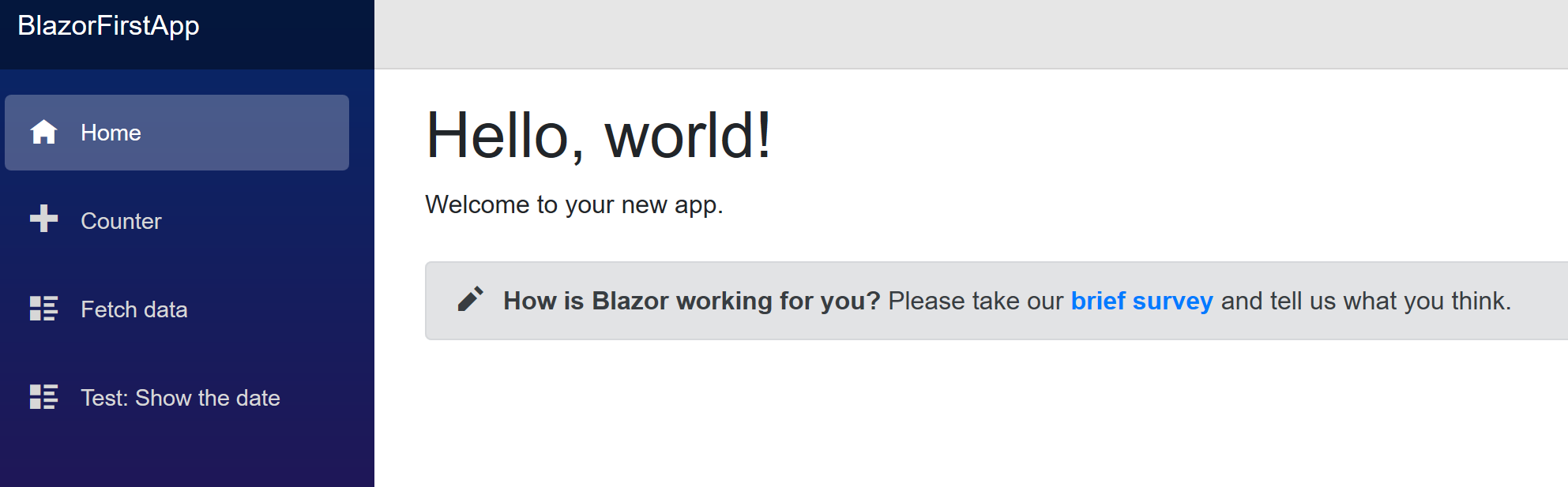 Bootstrap blazor