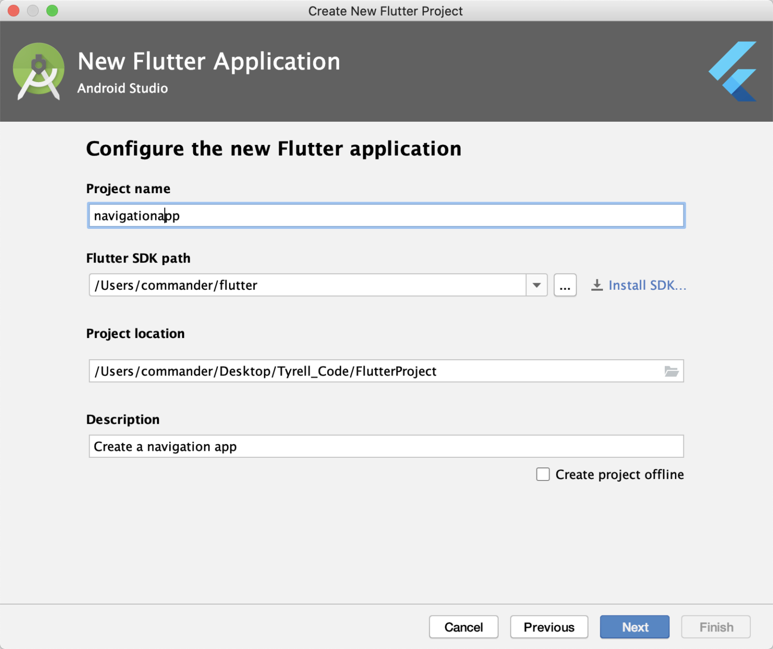 Flutter - How To Insert An AppBar And A Button - Zone Of Development